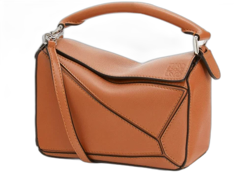 LOEWE Puzzle Bag in Classic Calfskin Mini Tan