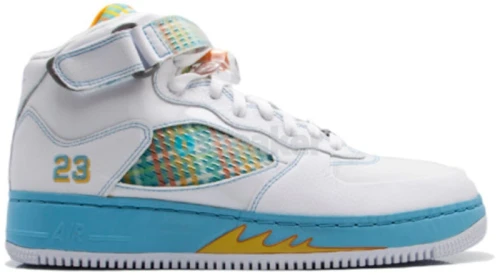 Jordan Force White Orange Peel 5