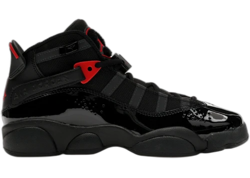 Jordan 6 Rings Black Anthracite Fire Red (GS)