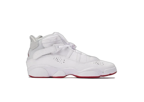Jordan 6 Rings White Red Sole