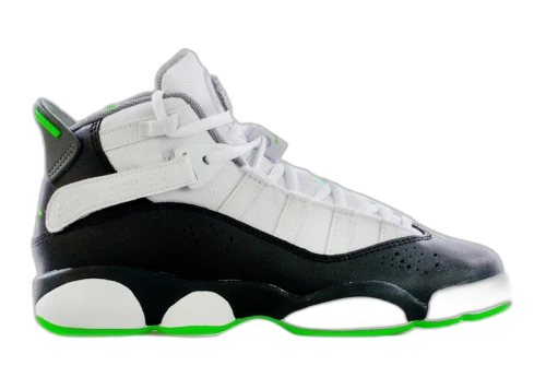 Jordan 6 Rings White Black Green (GS)