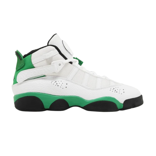 Jordan 6 Rings White Black Lucky Green (GS)