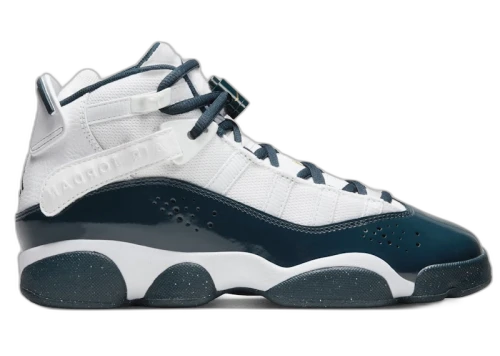 Jordan 6 Rings White Metallic Gold Armory Navy (GS)