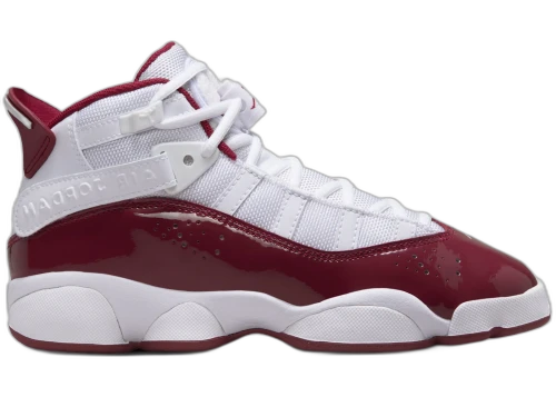 Jordan 6 Rings White Team Red (GS)
