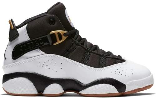 Jordan 6 Rings White Black Metallic Gold (PS)