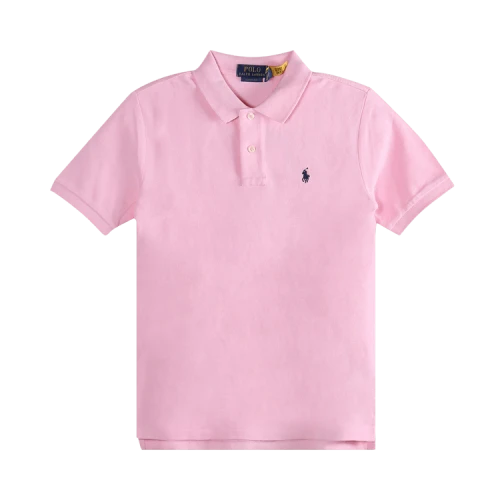 Polo Ralph Lauren Kids Short-Sleeve Basic Mesh Polo 'Carmel Pink'