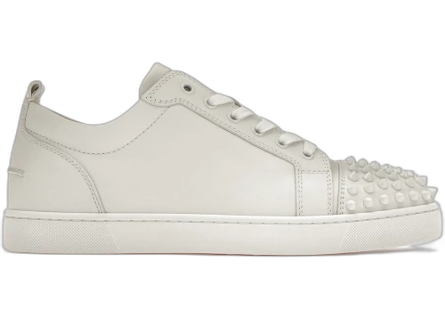 Christian Louboutin Louis Junior Spikes White