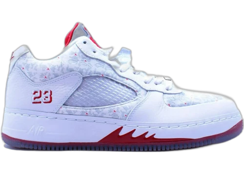 Jordan AJF 5 Low White Varsity Red