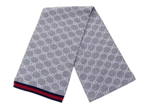 Gucci GG Logo Scarf Grey