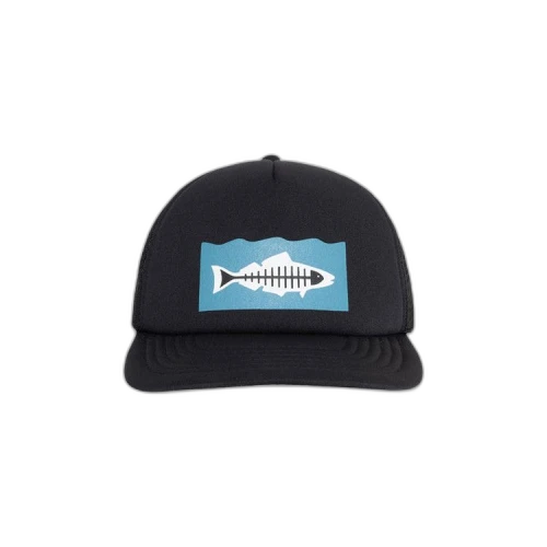 Stussy Heal The Bay Ocean Stock Trucker Cap Black