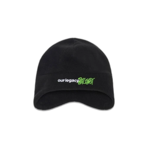 Stussy x Our Legacy Work Shop Polar Fleece Beanie 'Black'