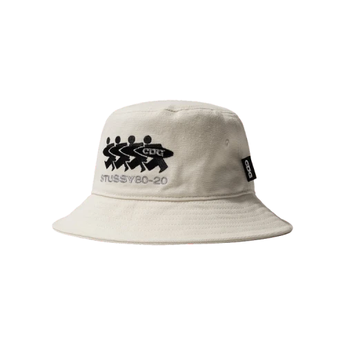 Stussy x Comme des Garçons Canvas Bucket Hat 'Natural'