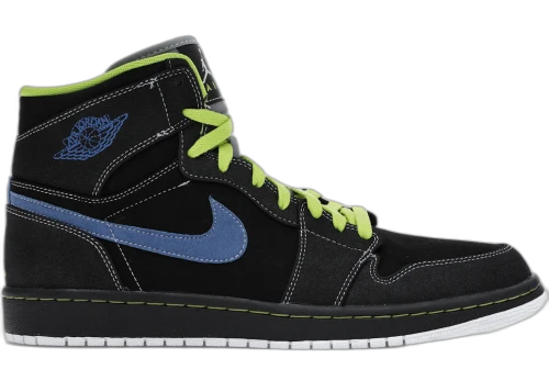 Jordan 1 Retro High Black Cyber Blue Sapphire