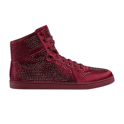 Gucci Coda Signature High 'Red Crystal Studs'