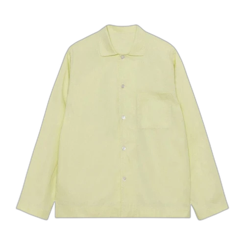 Stussy x Tekla Poplin Pyjama Long Sleeve Shirt Lime