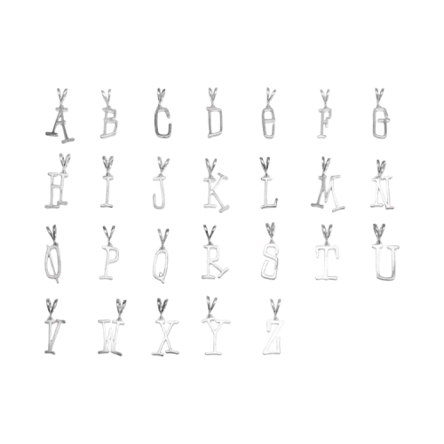 Stussy Alphabet Pendant 'Silver C'