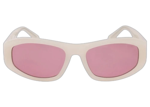 Stussy Landon Sunglasses Cream/Pink Lens