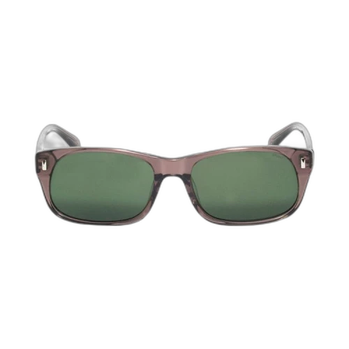 Stussy Michael Sunglasses 'Transparent Taupe/Green Lens'