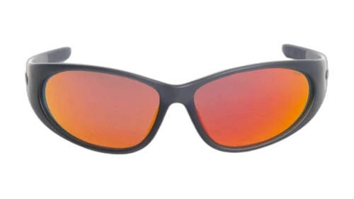 Stussy Adrian Sunglasses Frost Black/Orange Mirror Lens
