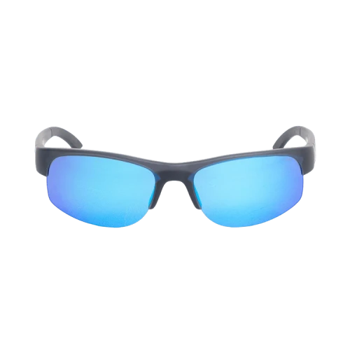Stussy Hiro Sunglasses 'Frost Black/Blue Mirror Lens'