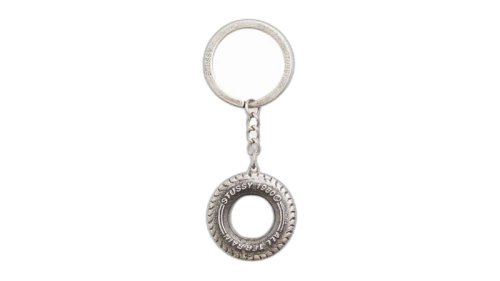 Stussy Tire Keychain Silver