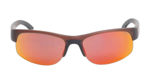 Stussy Hiro Sunglasses Frost Brown/Red Mirror Lens