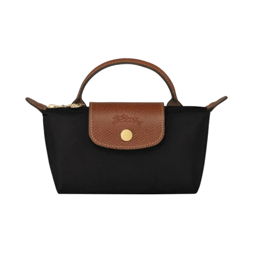 Longchamp Le Pliage Pouch Tote Black
