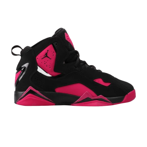 (GS) Air Jordan True Flight 'Black Sport Fuchsia'