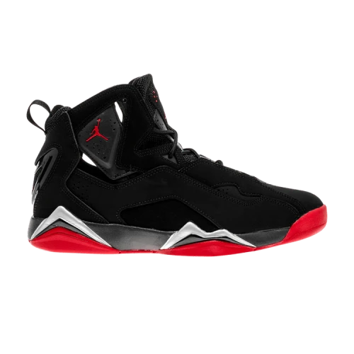 Jordan True Flight Black/Gym Red-Metallic Silver