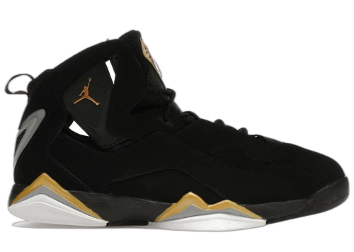 Jordan True Flight Black Metallic Gold