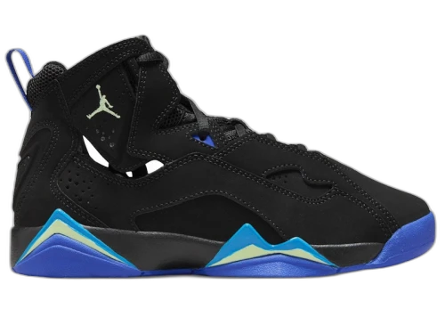 Jordan True Flight Black Hyper Royal Photo Blue Barely Volt (GS)