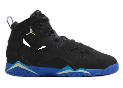 Jordan True Flight Black Hyper Royal Photo Blue Barely Volt (PS)