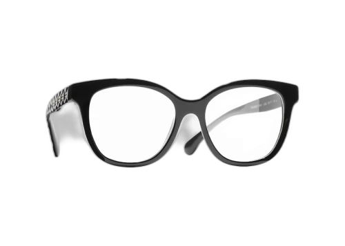 Chanel Butterfly Eyeglasses 51mm Black/Gold (3442 C622)