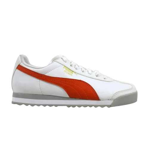 Puma Roma Basic Jr 'White Vermillion Orange'