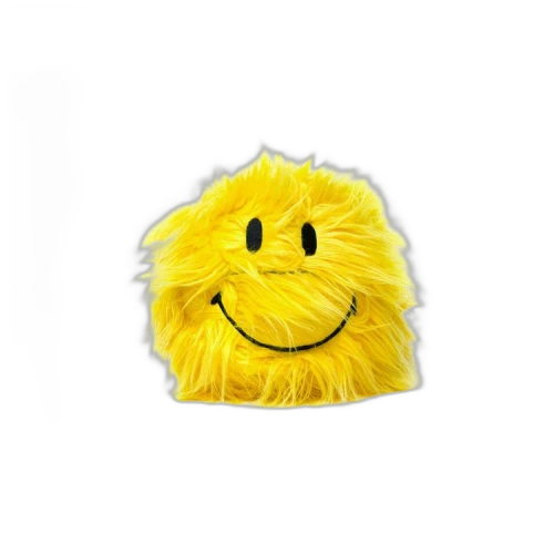 Market Smiley Shaggy Plush Basketball 'Yellow'