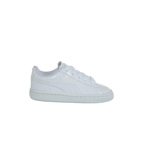 Puma Basket Classic Patent Toddler 'White'