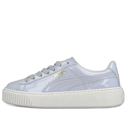 PUMA Basket Platform Patent Halogen Blue (Women's)