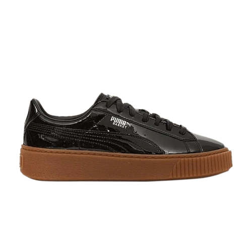 PUMA Basket Platform 'Black Patent' (Women's)