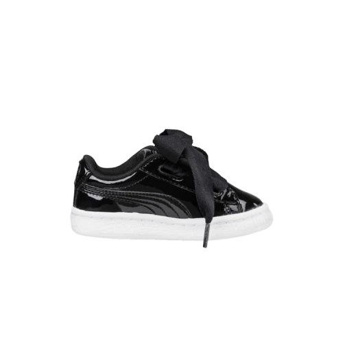 Puma Basket Heart Patent Toddler 'Black'