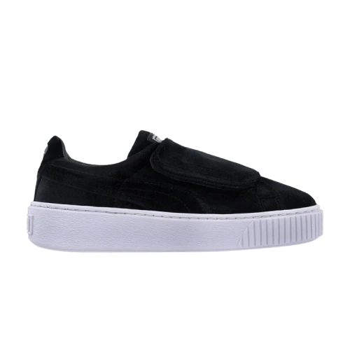PUMA Basket Platform Strap 'Velvet Rope - Black' (Women's)