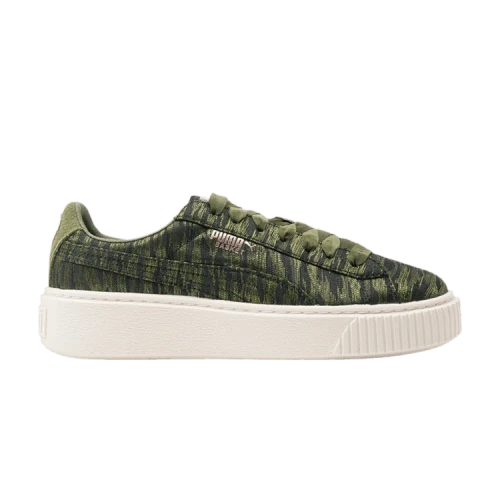 PUMA Basket Platform Vr 'Green White' (Women's)