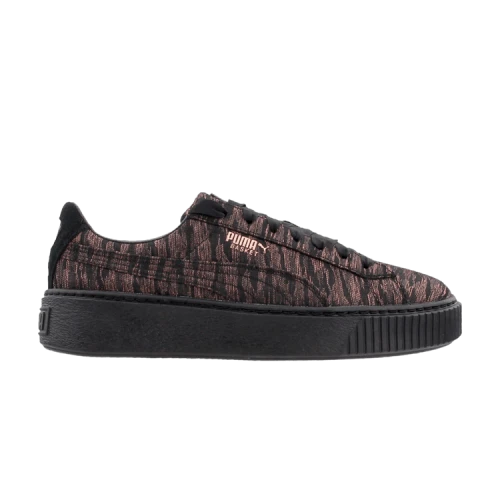 PUMA Basket Platform 'Velvet Rope - Black' (Women's)