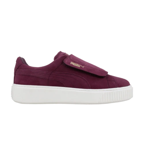 Puma Suede Platform Strap Deep Purple Marshmallow (Women's)