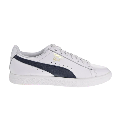 PUMA Clyde Core Leather Foil 'White Navy' (Women's)