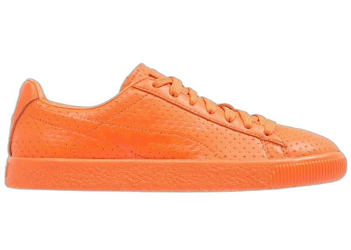 Puma Clyde Perforated Trapstar Golden Poppy