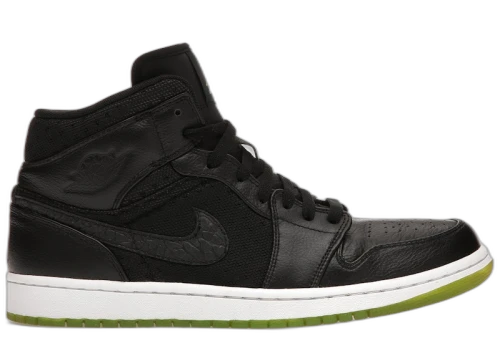 Jordan 1 Phat Black Action Green