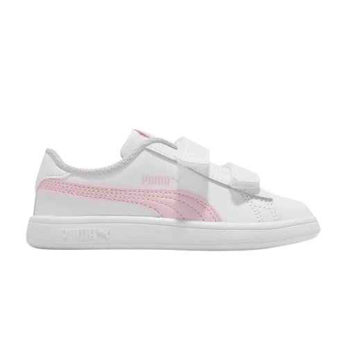(TD) PUMA Smash v2 Leather Velcro 'White Pink Lady'