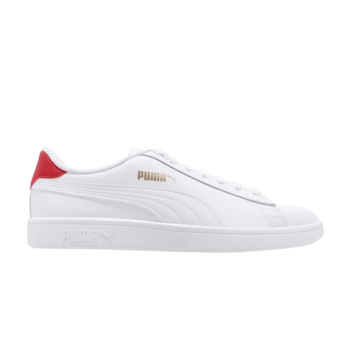 PUMA Smash V2 'White High Risk Red'
