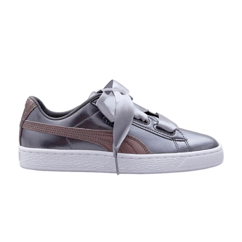 (GS) PUMA Basket Heart Lunar Lux 'Smoked Pearl'