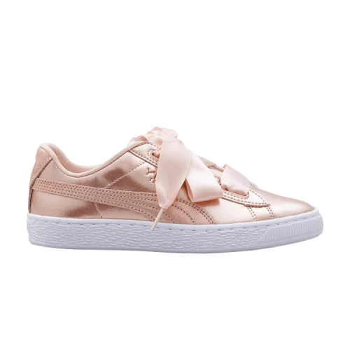 (GS) PUMA Basket Heart Lunar Lux 'Cream Tan'